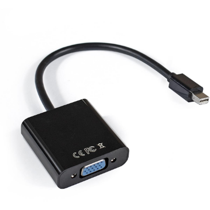 Изображение Переходник ExeGate EX-mDPM-VGAF-0.15 mini DisplayPort-VGA (черный) (0,15 м)