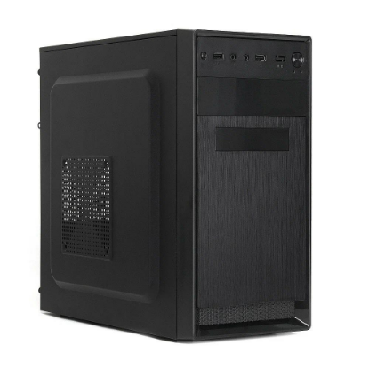 Изображение Корпус Crown CMC-4220 (Mini-ITX, micro-ATX, черный, 500 Вт)/(CM-PS500W ONE)