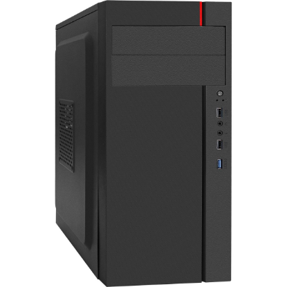 Изображение Корпус ExeGate AA-440U-AA450 (mATX, ATX, Mini-ITX, черный, 400 Вт)/(EX290186RUS)