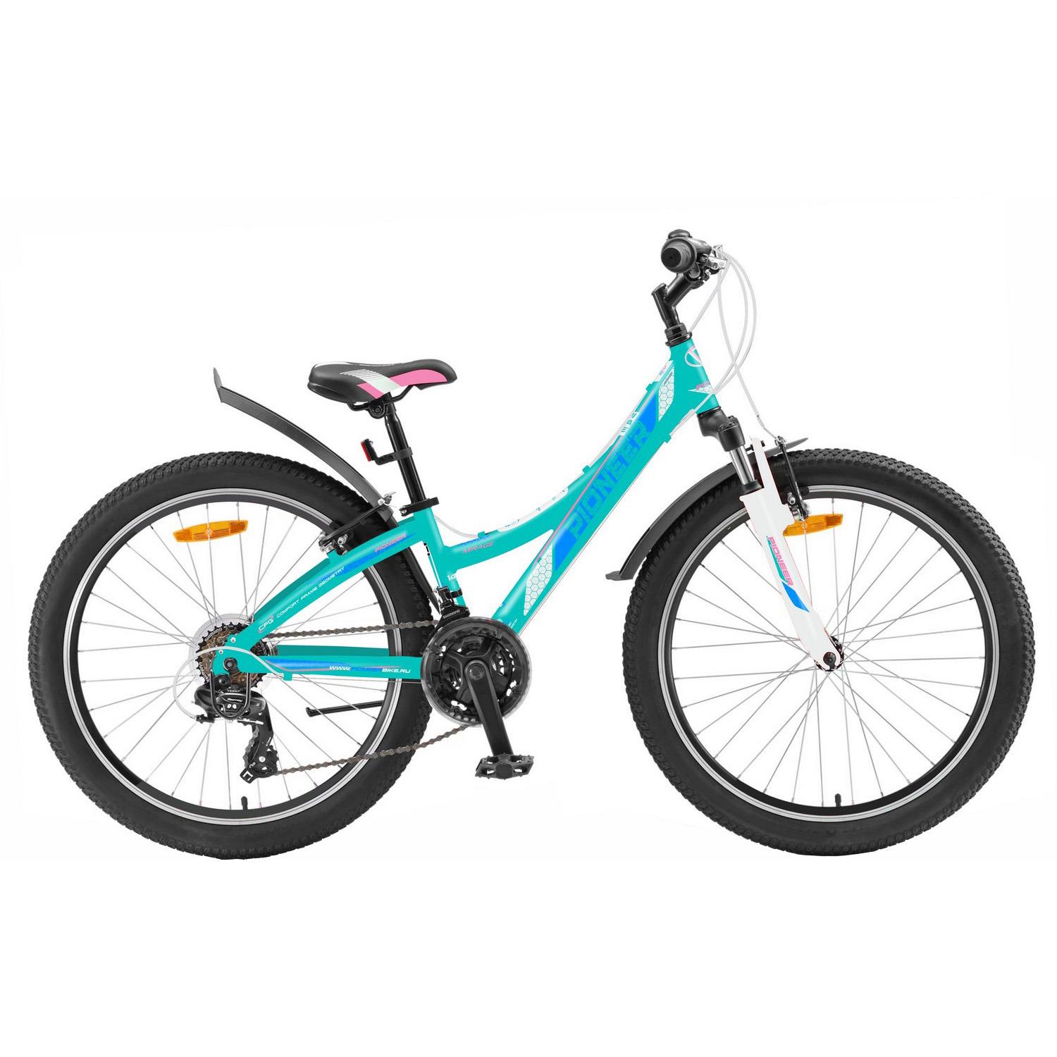 Изображение Велосипед Pioneer Mirage 26 (белый, мятный, розовый/26 "/14.0 ")-