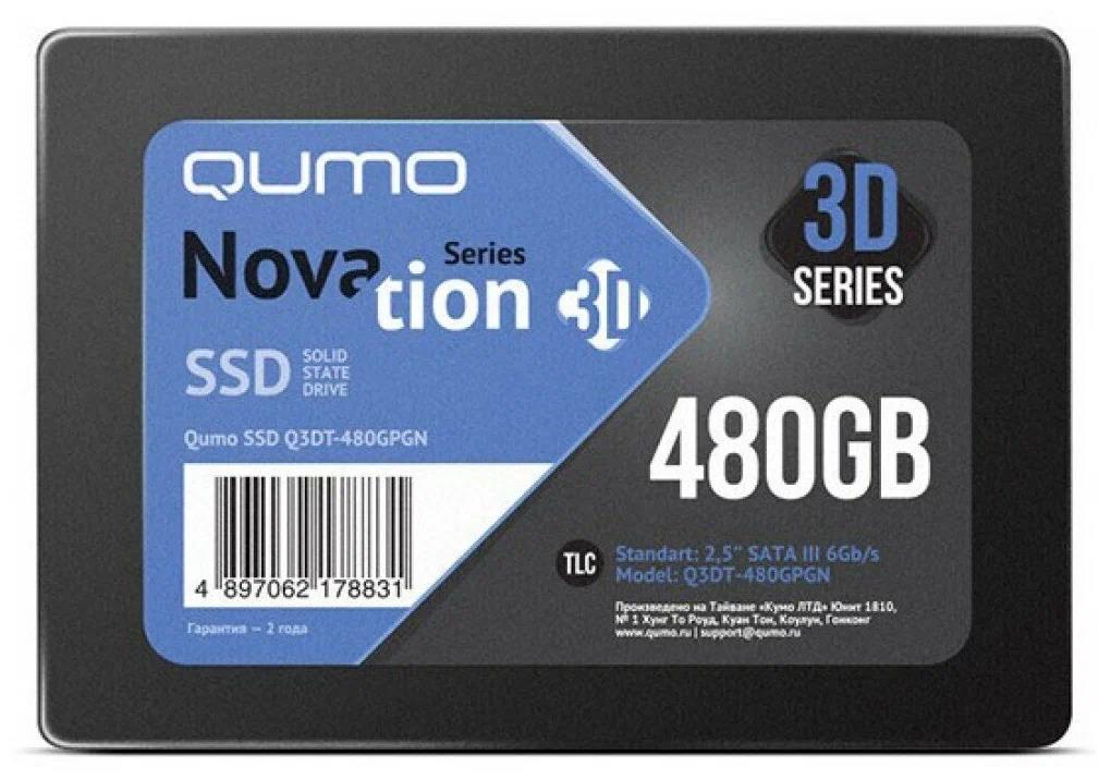 Изображение SSD диск Qumo Novation 480 Гб 2.5" (Q3DT-480GPGN)