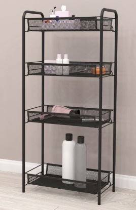 Изображение ЗМИ Этажерка "Ладья 24" (LADYA 24 storage rack), черный Э 556 Ч