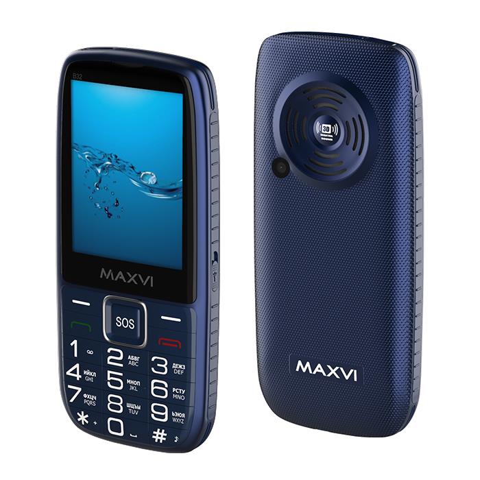Изображение Мобильный телефон MAXVI B32,синий