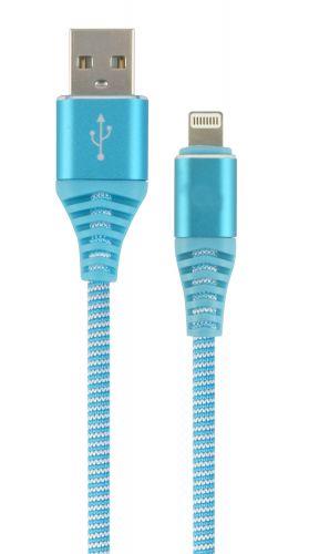 Изображение Кабель соединительный Filum FL-CPro-U2-AM-LM-1M-BL1 USB 2.0 A Lightning 8P синий 1 м