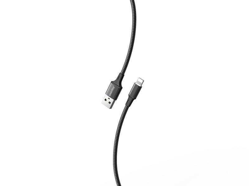 Изображение Кабель соединительный SmartBuy S14 (iK-522-S14b) USB 2.0 A Lightning 8P черный 2 м