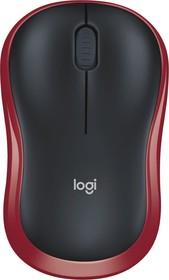 Изображение Мышь Logitech M185 красный, черный