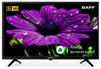 Изображение Телевизор Baff 32Y HD-R 32" 720p HD Smart TV черный