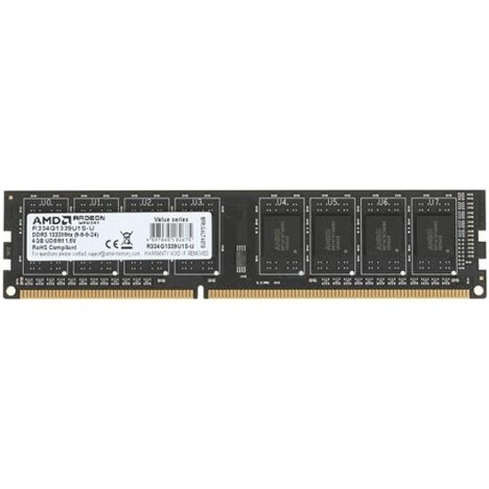 Изображение Оперативная память 4 GB DDR3 AMD R334G1339U1S-U (10600 МБ/с, 1333 МГц, CL9)