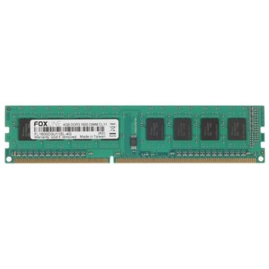 Изображение Оперативная память 4 GB DDR3 Foxline FL1600D3U11SL-4G (12800 МБ/с, 1600 МГц, CL11)