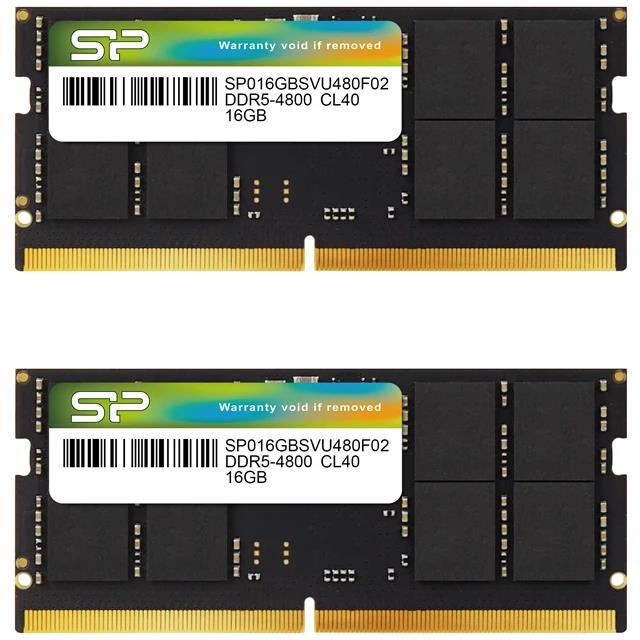 Изображение Оперативная память 2x16 GB DDR5 Silicon Power SP032GBSVU480F22 (38400 Мб/с, 4800 МГц, CL40)