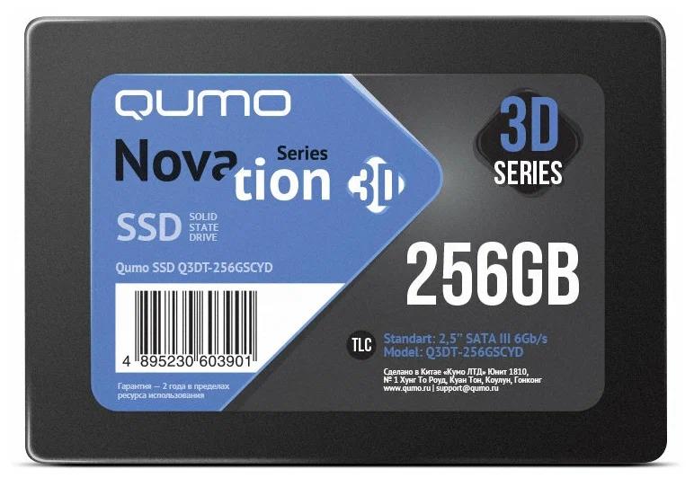 Изображение SSD диск Qumo Novation 256 Гб 2.5" (Q3DT-256GSCYD)