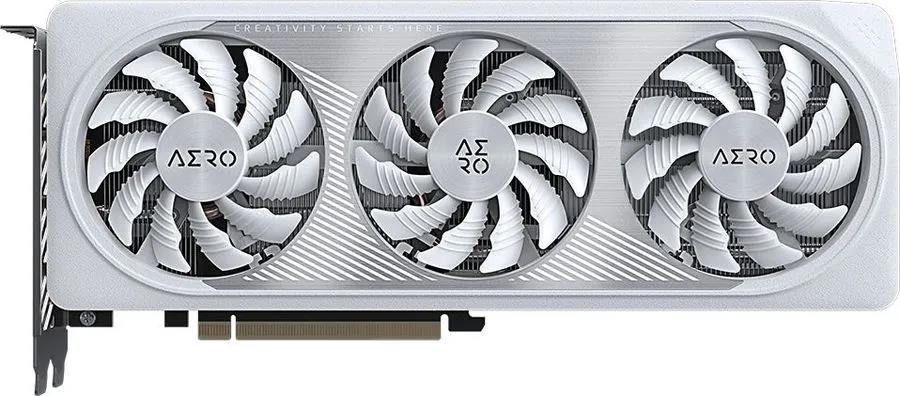 Изображение Видеокарта GIGABYTE GeForce RTX 4060 Aero OC 8 Гб (NVIDIA GeForce RTX 4060, GDDR6)/(GV-N4060AERO OC-8GD)