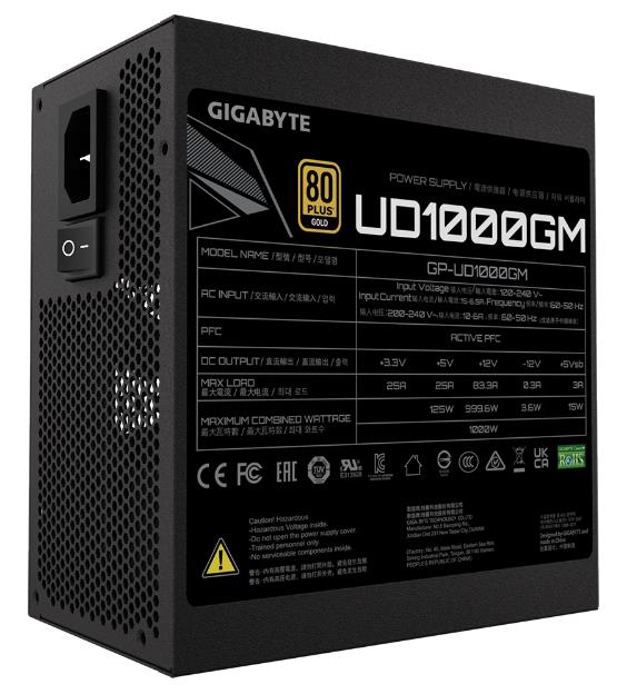 Изображение Блок питания GIGABYTE GP-UD1000GM () (1000 Вт )