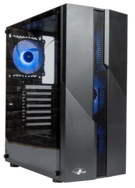 Изображение Корпус Eurocase A85 4ARGB (mATX, ATX, Mini-ITX, черный, без БП)/()