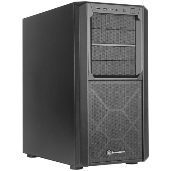 Изображение Корпус SilverStone SETA D1 (SST-SED1-B) (mATX, ATX, Mini-ITX, EATX, SSI EEB, SSI CEB, черный, без БП)/(G41SED1B0000020)