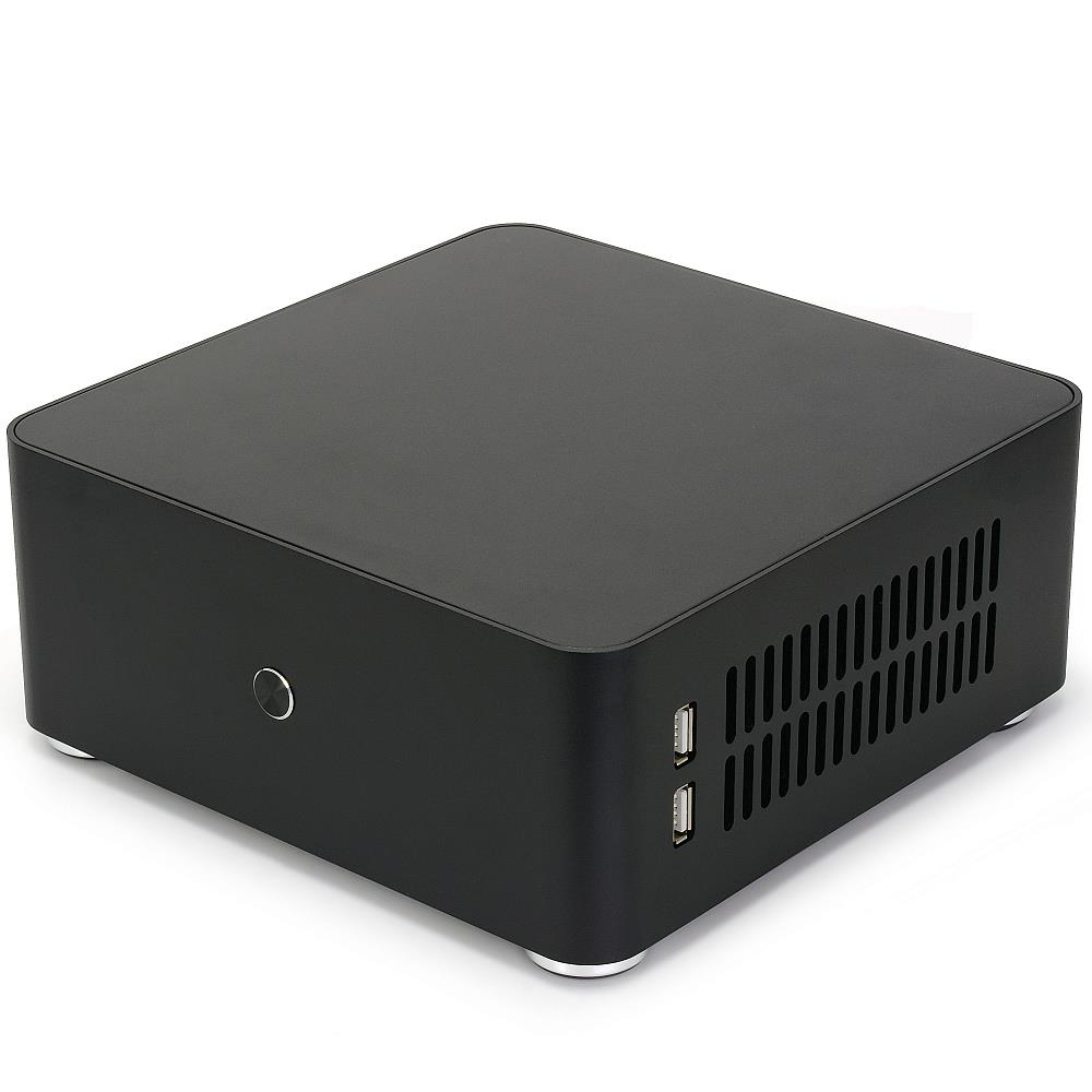 Изображение Корпус Crown CMC-170-803 (CM-PSDC125) (Mini-ITX, черный, 120 Вт)/()