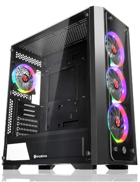 Изображение Корпус Raijintek Ponos TG4 (mATX, ATX, Mini-ITX, EATX, черный, без БП)/(0R20B00198)