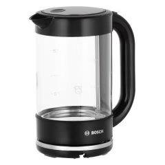 Изображение Электрический чайник Bosch TWK70B03 (2400 Вт/1,7 л /стекло, пластик/черный)