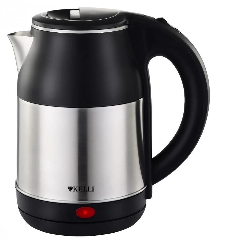Изображение Электрический чайник Kelli KL-1801 (2400 Вт/1,8 л /металл/черный)