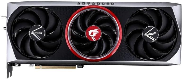 Изображение Видеокарта Colorful Nvidia GeForce RTX 4070 Ti iGame 12 Гб (NVIDIA GeForce RTX 4070 Ti, GDDR6X)/(RTX 4070 Ti Advanced OC-V)