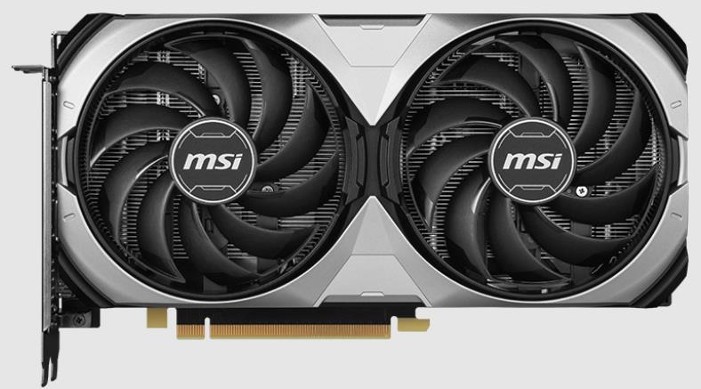 Изображение Видеокарта MSI Nvidia Geforce RTX 4070 VENTUS 2X E 12G 12 Гб (NVIDIA GeForce RTX 4070, GDDR6X)/(RTX 4070 VENTUS 2X E 12G)