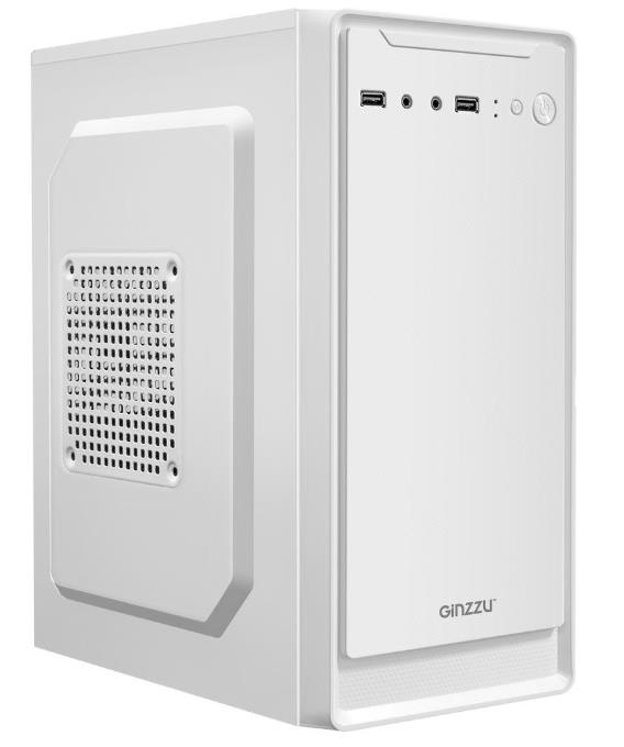 Изображение Корпус Ginzzu B185  (mATX, Mini-ITX, белый, без БП)/(B185)