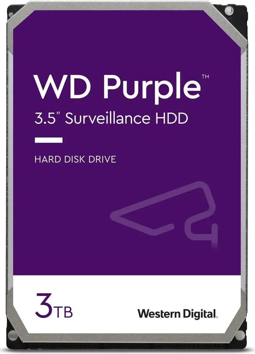 Изображение Жесткий диск 3.5" 3000 ГБ Western Digital Purple WD33PURZ, 5400 rpm, 256 МБ