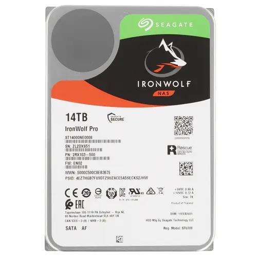 Изображение Жесткий диск 3.5" 14000 ГБ Seagate IronWolf Pro, 7200 rpm, 256 МБ