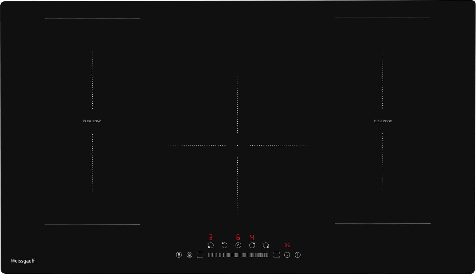 Изображение Варочная панель Weissgauff HI 950 BSC Dual Flex (черный)
