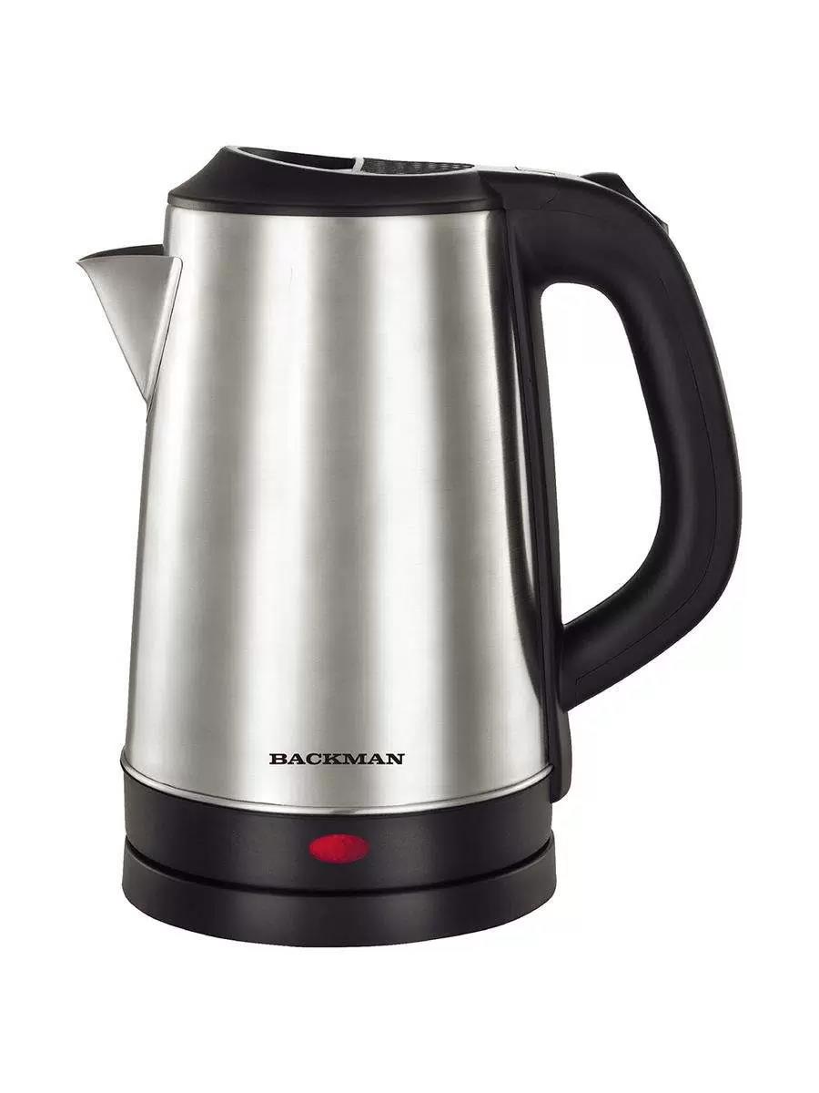 Изображение Электрический чайник BACKMAN BM-TEA 720 (2200 Вт/2,3 л /металл/серебристый)