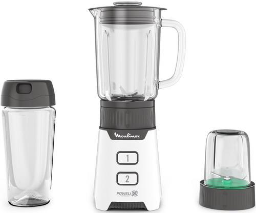 Изображение Блендер Moulinex LM16L110 (стационарный/400 Вт/серый, белый)