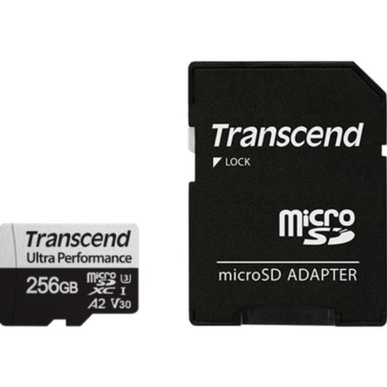 Изображение Карта памяти Transcend MicroSDXC Ultra Performance Class 10 256 Гб адаптер на SD TS256GUSD340S