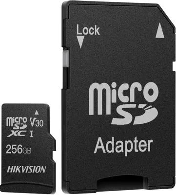 Изображение Карта памяти HIKVISION MicroSDXC Class 10 256 Гб адаптер на SD HS-TF-C1(STD)/256G/ADAPTER