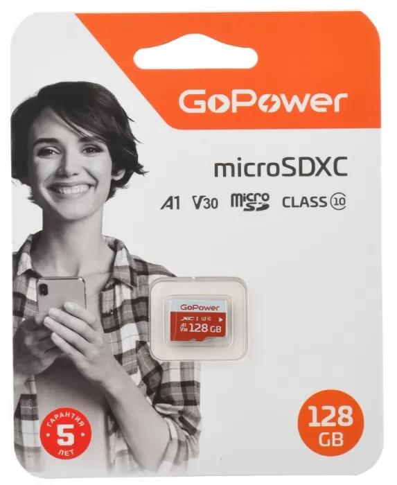 Изображение Карта памяти GoPower MicroSDXC Class 10 128 Гб  00-00025683