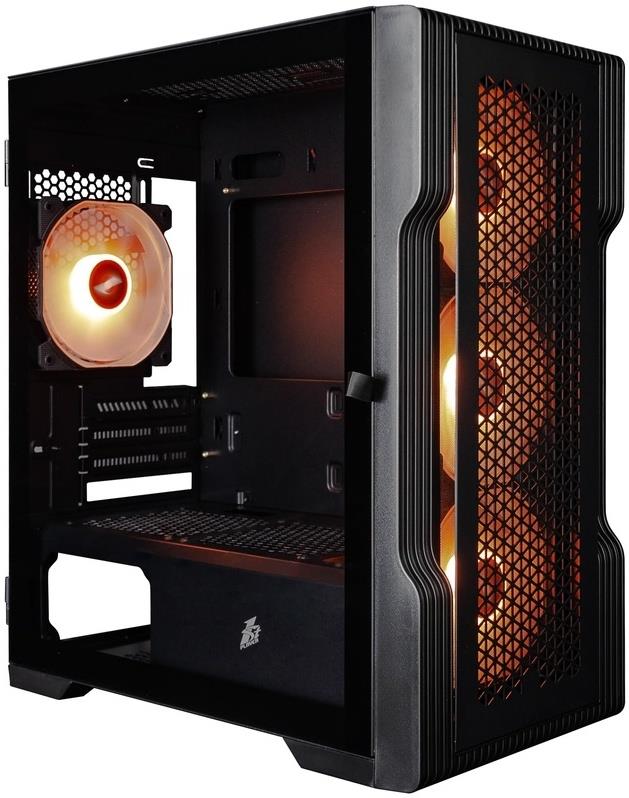 Изображение Корпус 1STPLAYER TRILOBITE T3 ARGB (mATX, Mini-ITX, черный, без БП)/(T3-BK-4F2(AP))