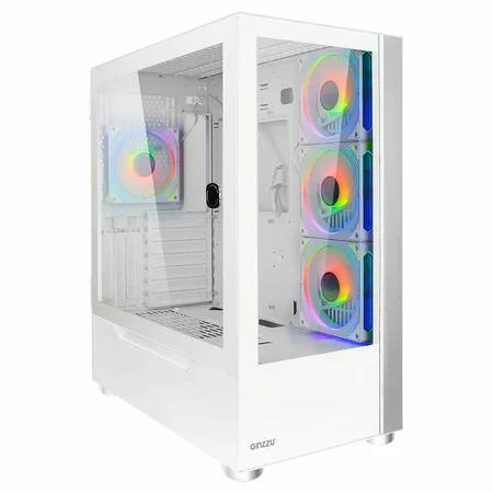 Изображение Корпус Ginzzu GL770 FAN (ATX, Mini-ITX, micro-ATX, белый, без БП)/(GL770)