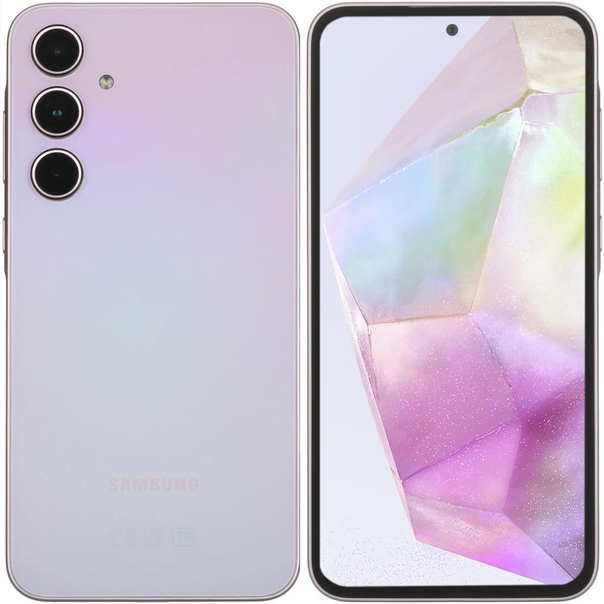 Изображение Смартфон Samsung Galaxy A35 5G (128 Гб/8 Гб) лавандовый