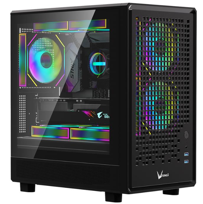 Изображение Корпус Formula Air Mesh G2 (mATX, Mini-ITX, черный, без БП)/(air mesh g2)