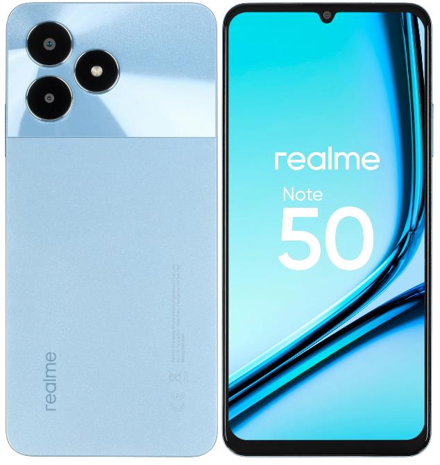 Изображение Смартфон Realme Note 50 (128 Гб/4 Гб) голубой