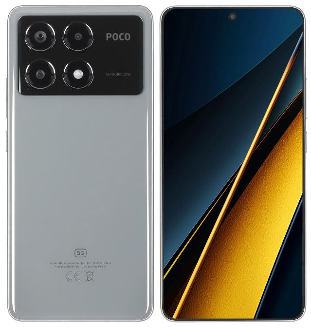 Изображение Смартфон Xiaomi POCO X6 Pro 5G (256 Гб/8 Гб) серый