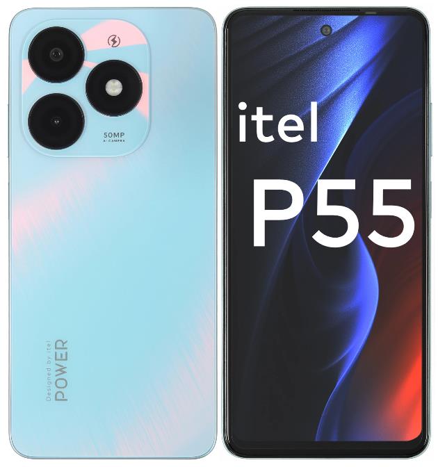 Изображение Смартфон Itel P55 (256 Гб/8 Гб) голубой