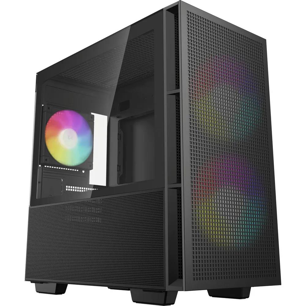 Изображение Корпус Deepcool CH360 Black (mATX, Mini-ITX, черный, без БП)/(R-CH360-BKAPE3D-G-1)