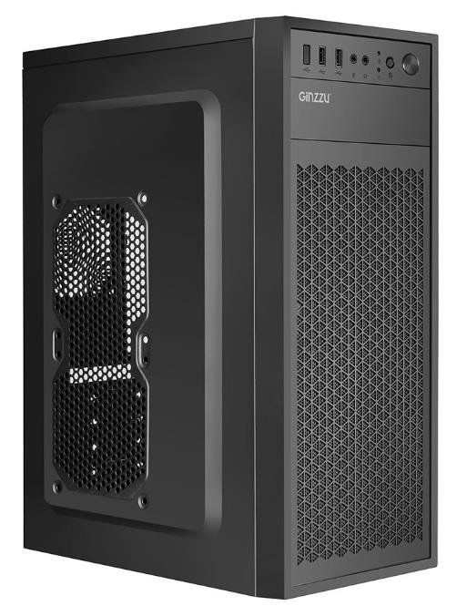 Изображение Корпус Ginzzu A400 (mATX, ATX, Mini-ITX, черный, без БП)/(Ginzzu A400)