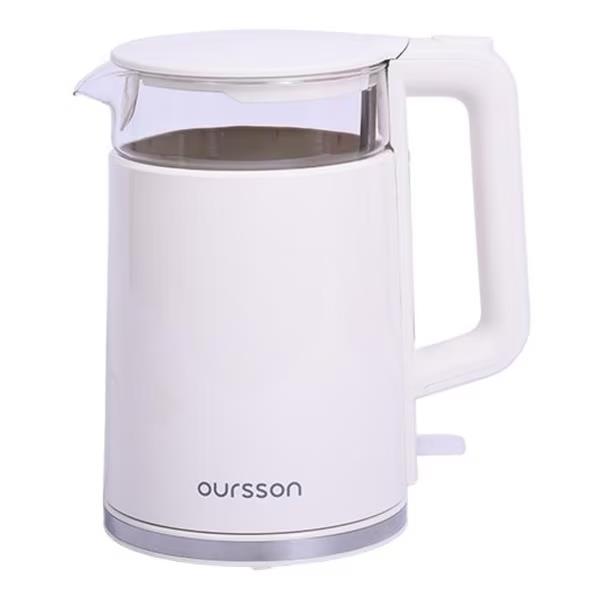 Изображение Электрический чайник Oursson KE1732W/IV (2200 Вт/1,7 л /стекло, пластик/слоновая кость)