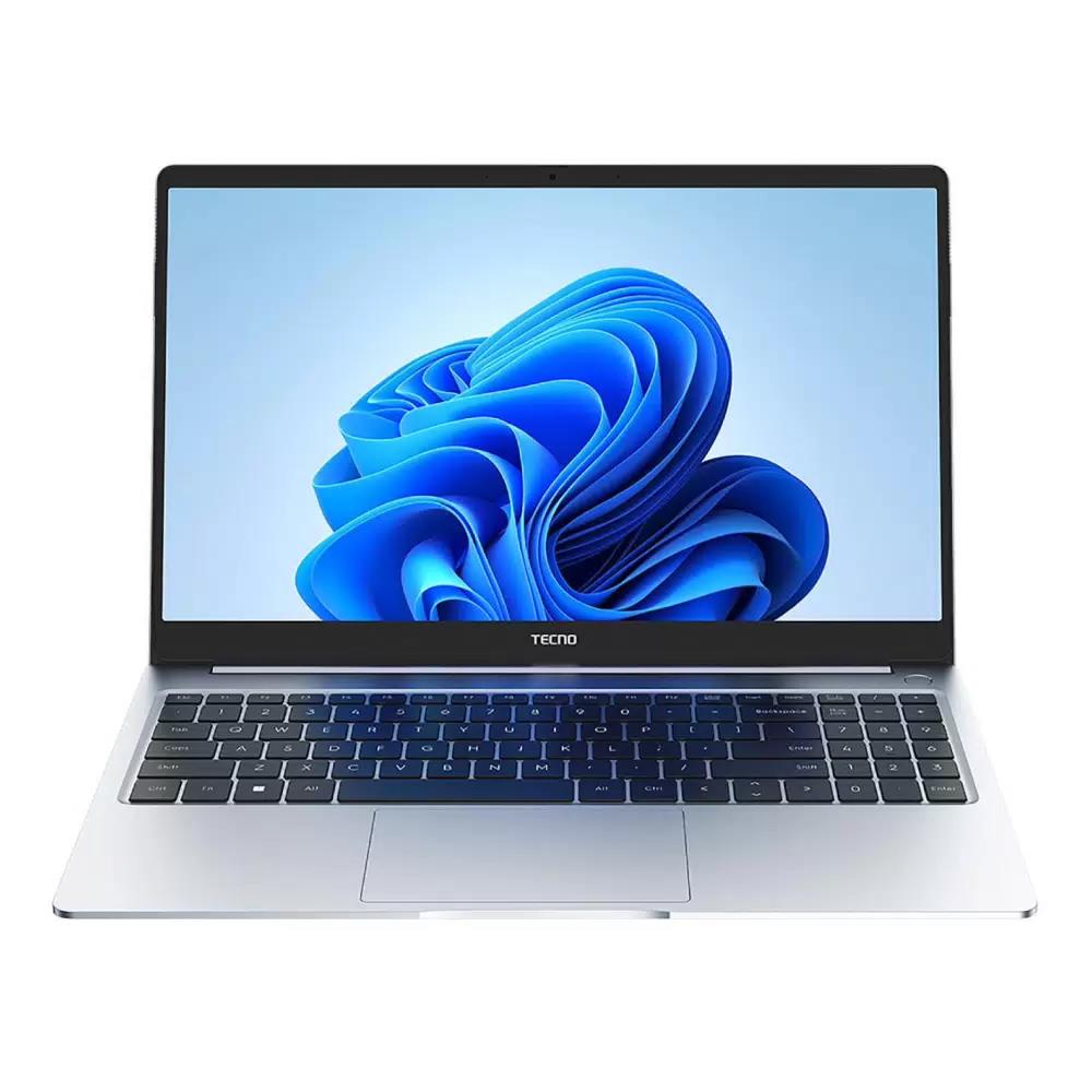 Изображение Ноутбук TECNO MegaBook T1 (AMD 5560U 2300 МГц/ SSD 512 ГБ  /RAM 16 ГБ/ 15.6" 1920x1080/VGA встроенная/ Windows 11 Home) (T1 R5 16+512G Silver Win11)