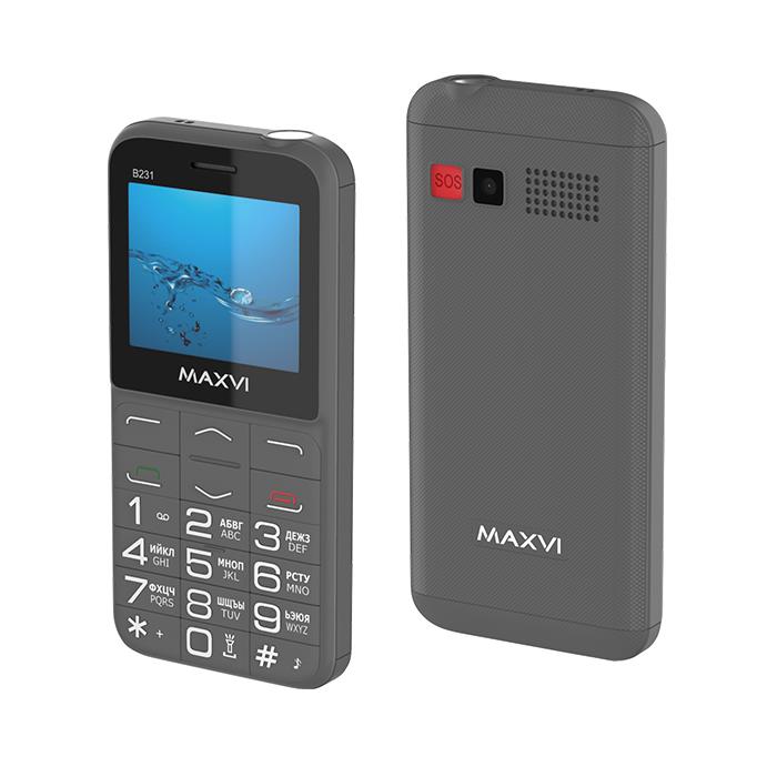 Изображение Мобильный телефон MAXVI B231,серый