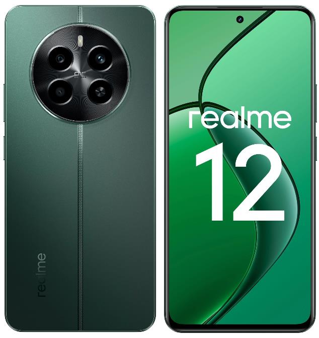 Изображение Смартфон Realme 12 4G RMX3871 (128 Гб/8 Гб) зеленый