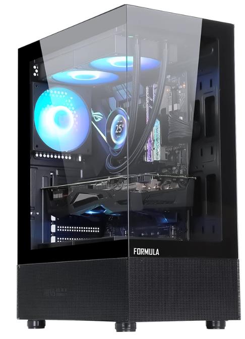 Изображение Корпус Formula Cristal Z1 Plus Black (mATX, ATX, Mini-ITX, черный, без БП)/(CRYSTAL Z1 PLUS черный)