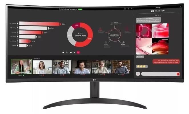 Изображение Монитор LG 34WR50QK-B UltraWide (34 "/3440x1440/TFT *VA)