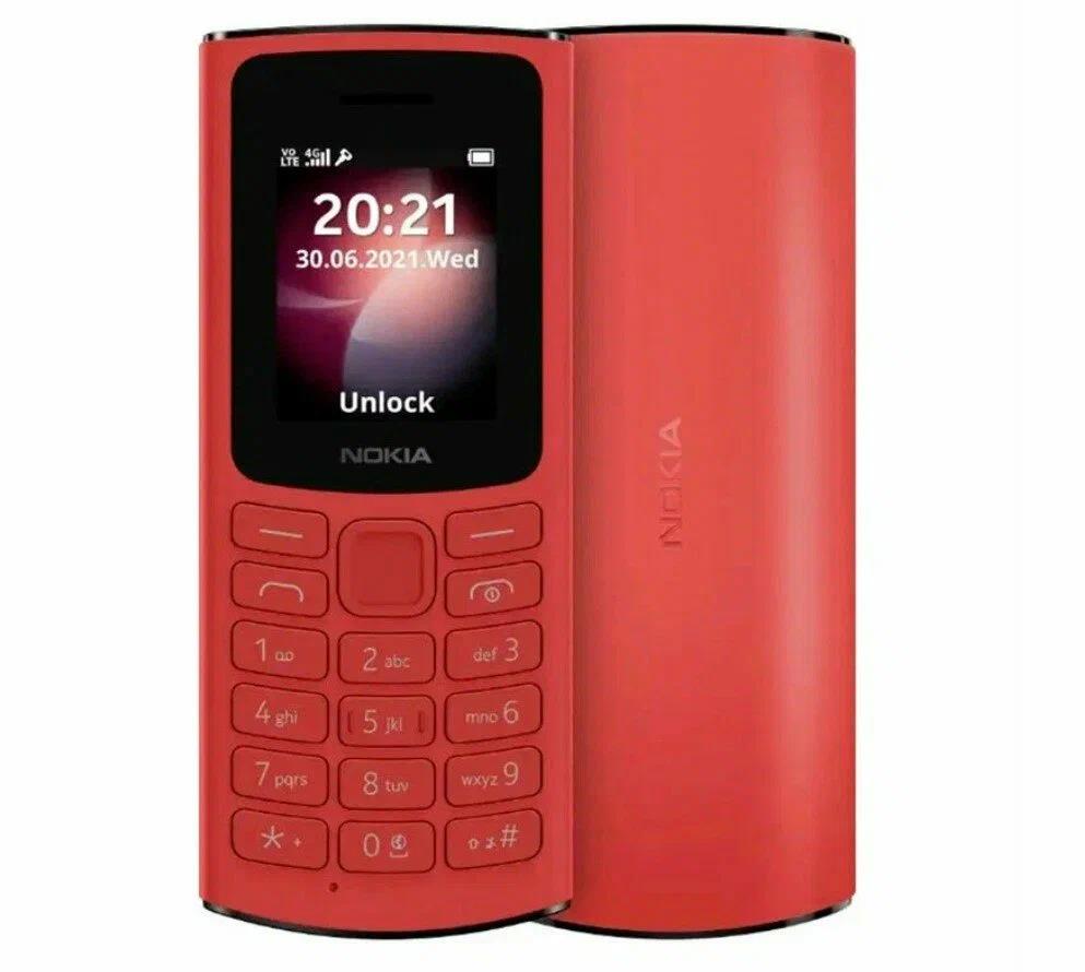 Изображение Мобильный телефон Nokia 106 Dual sim (TA-1564),красный